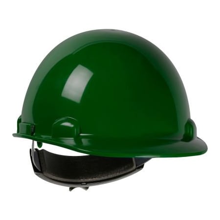 Pip Dynamic Dom Cap Style Dome Hard Hat HDPE Shell, 4-PT Suspension, Rachet Adjustment, Dark Green 280-HP341R-04